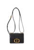 30 Montaigne Micro, &pound;1,400, Handbags, Black, Leather, Front view
